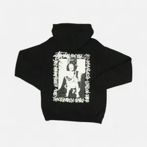 Stssy Black Woman and Dog Graphic Stssy Hoodie