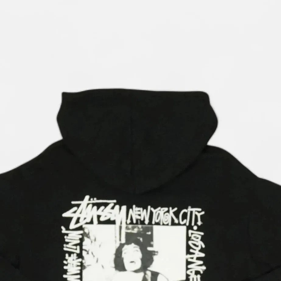 Stssy Black Woman and Dog Graphic Stssy Hoodie