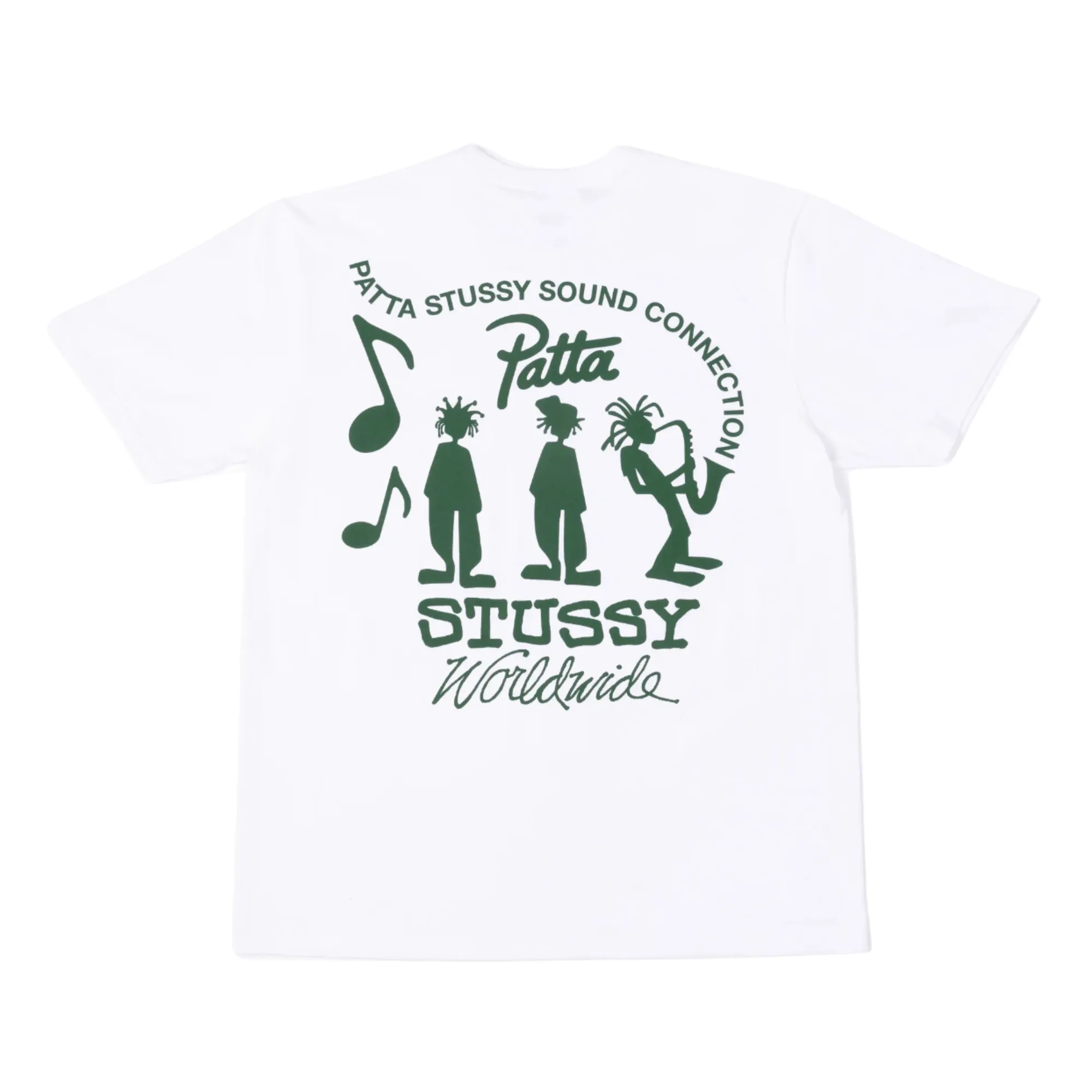 Stssy x Patta Sound Connection T-shirt White