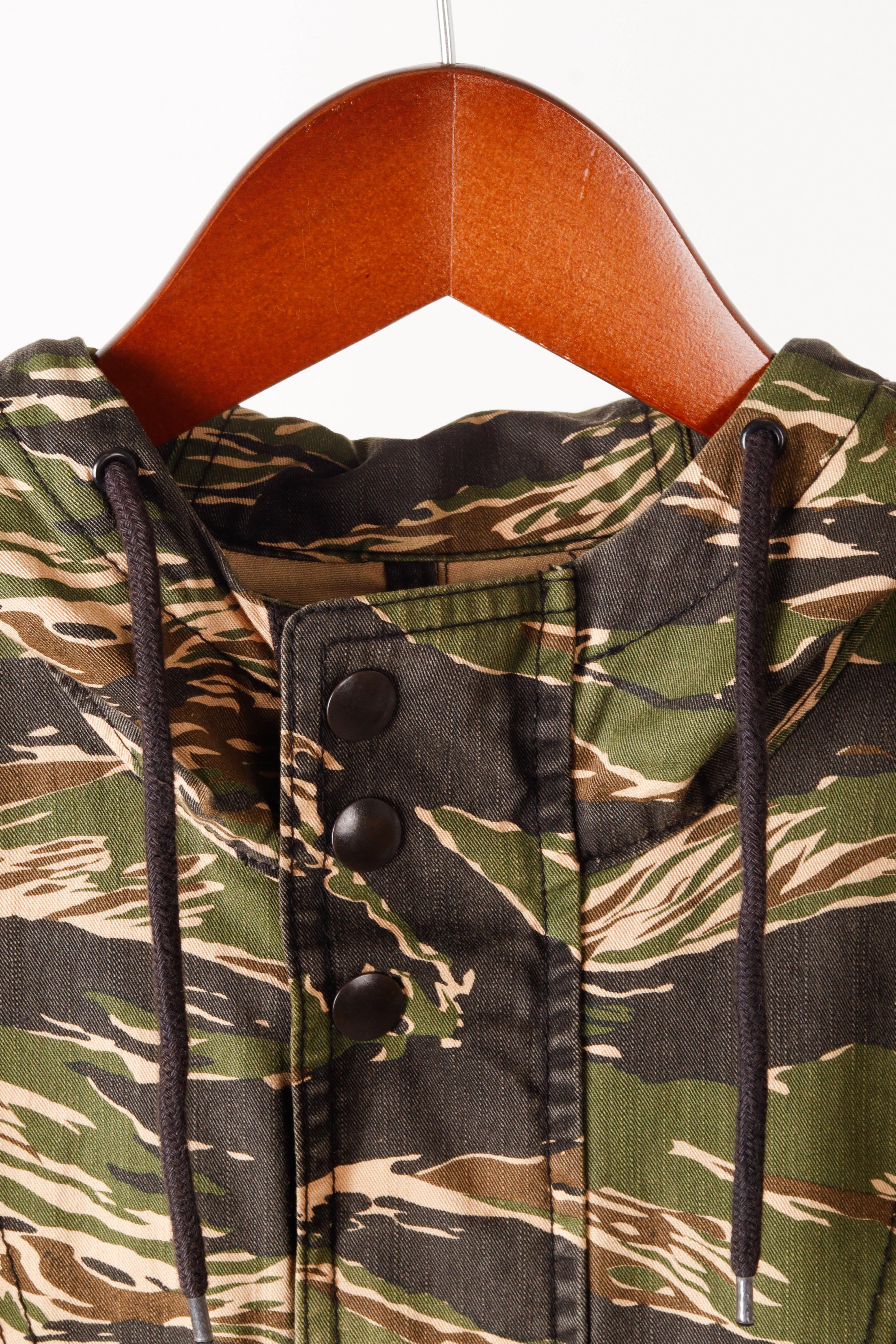 Supreme SS21 'Hooded Face Mask' Parka Tiger Camo (2021)