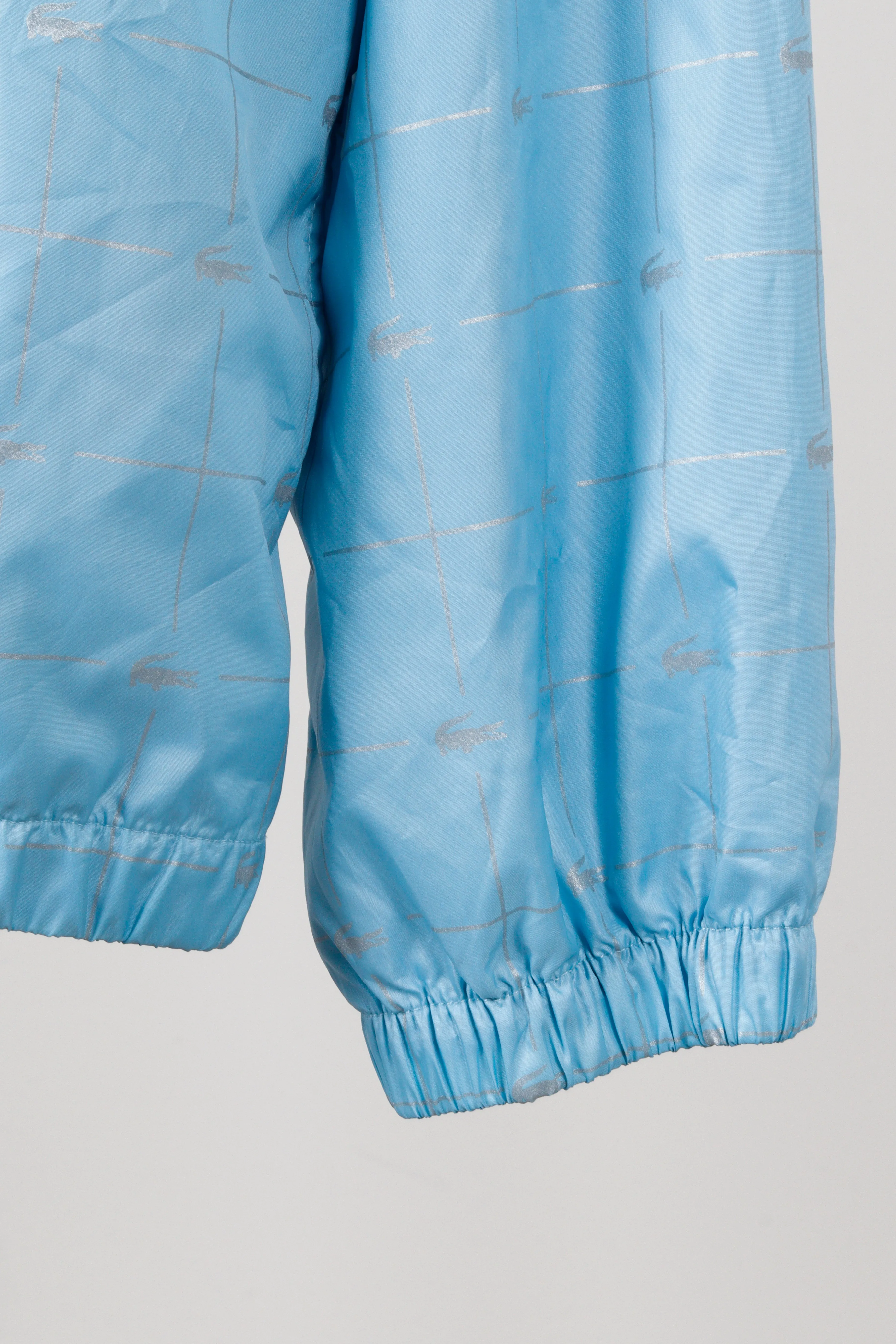 Supreme x Lacoste SS18 'Reflective Grid Nylon' Anorak Jacket Blue (2018)