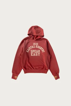 SWT Knit Raglan Hoodie (SPEAKEASY College) - Red