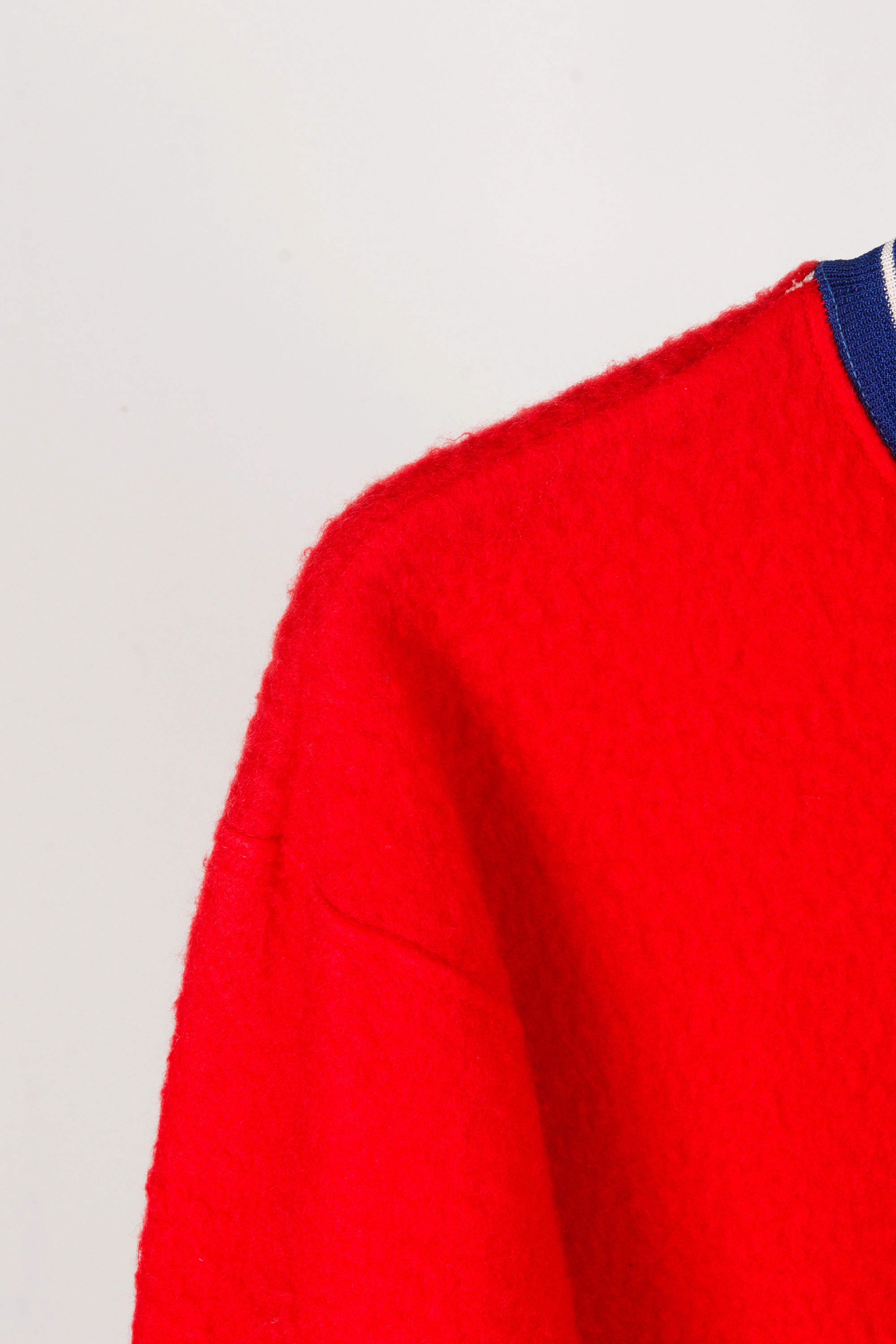 Vintage 1960's Rawlings 'Hawks/Eagles' Patched High School Fleece Stadium Jacket