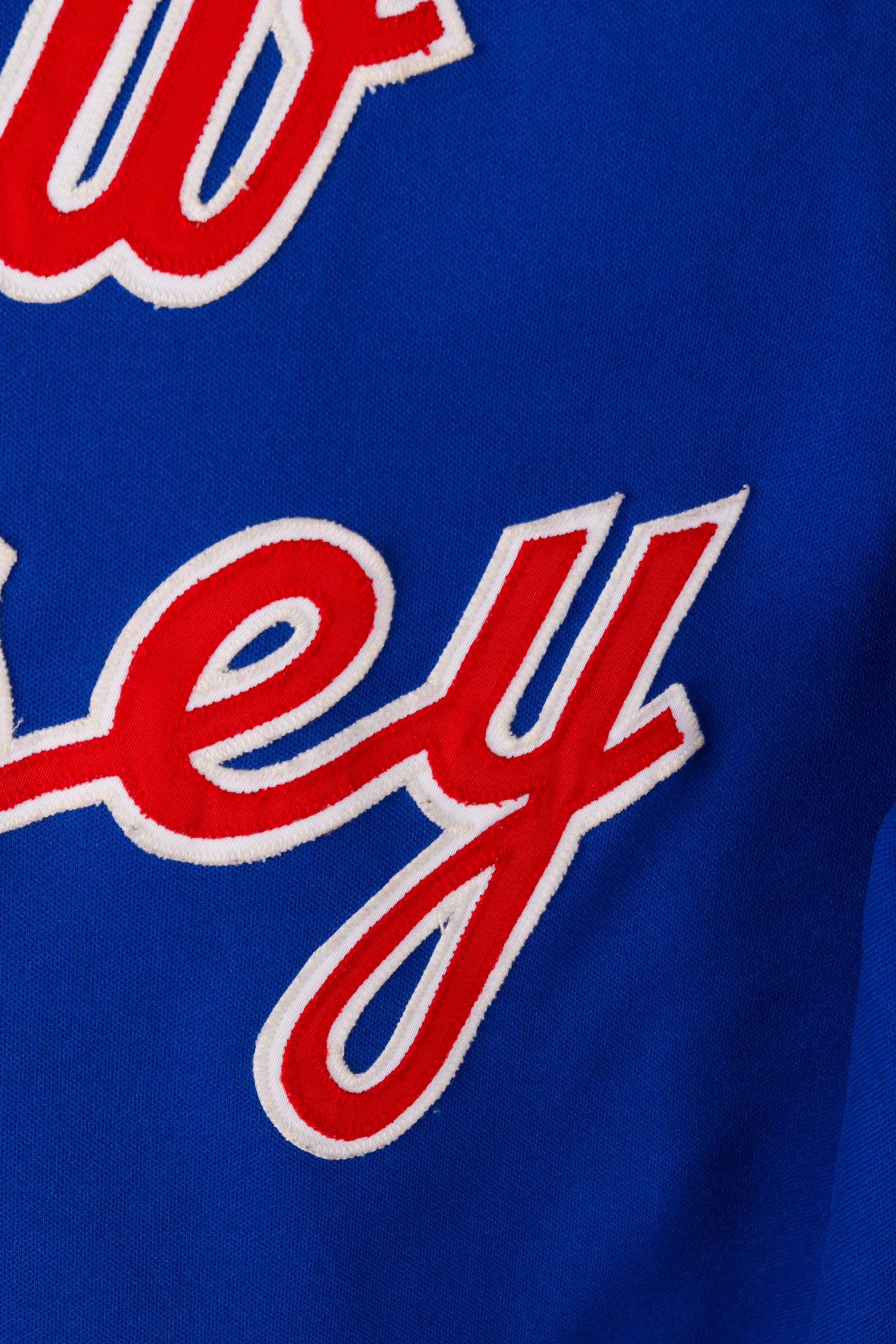 Vintage 1983-84 Rawlings 'New Jersey Nets Away Team Issue' Shooting Shirt Blue