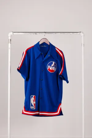 Vintage 1983-84 Rawlings 'New Jersey Nets Away Team Issue' Shooting Shirt Blue
