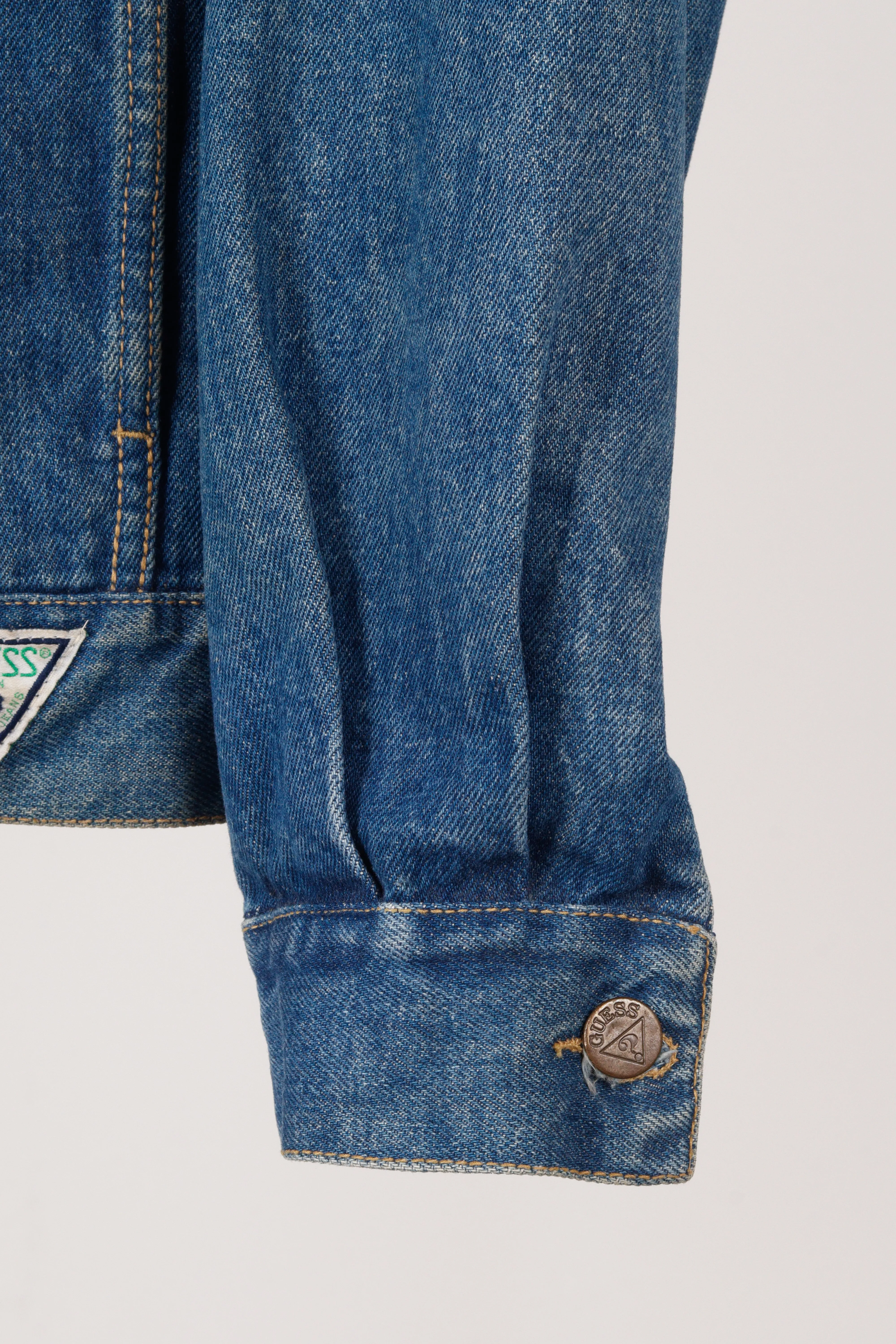 Vintage 1989 Tony Alamo 'Batman' Hand Painted Guess USA Denim Jacket
