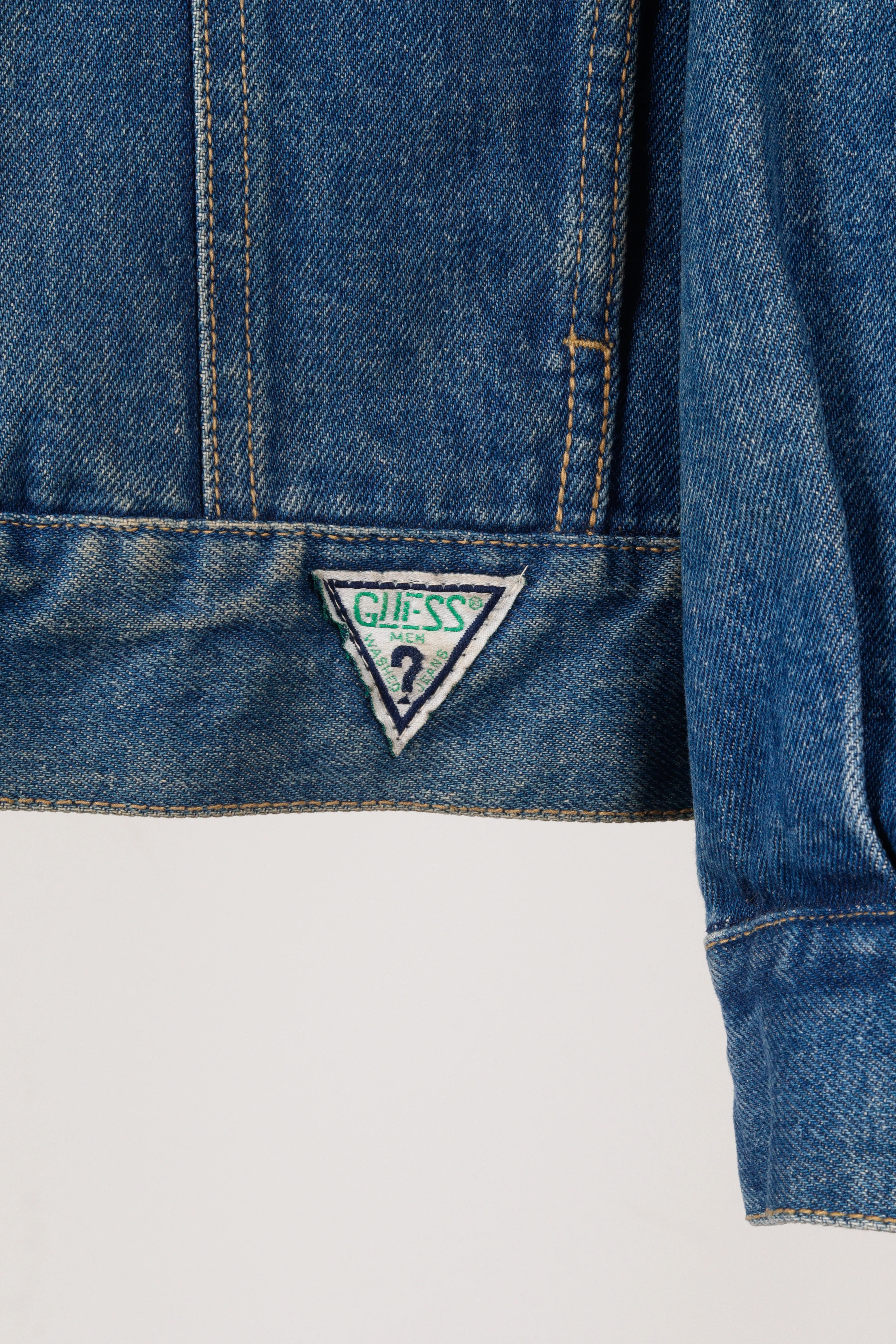 Vintage 1989 Tony Alamo 'Batman' Hand Painted Guess USA Denim Jacket