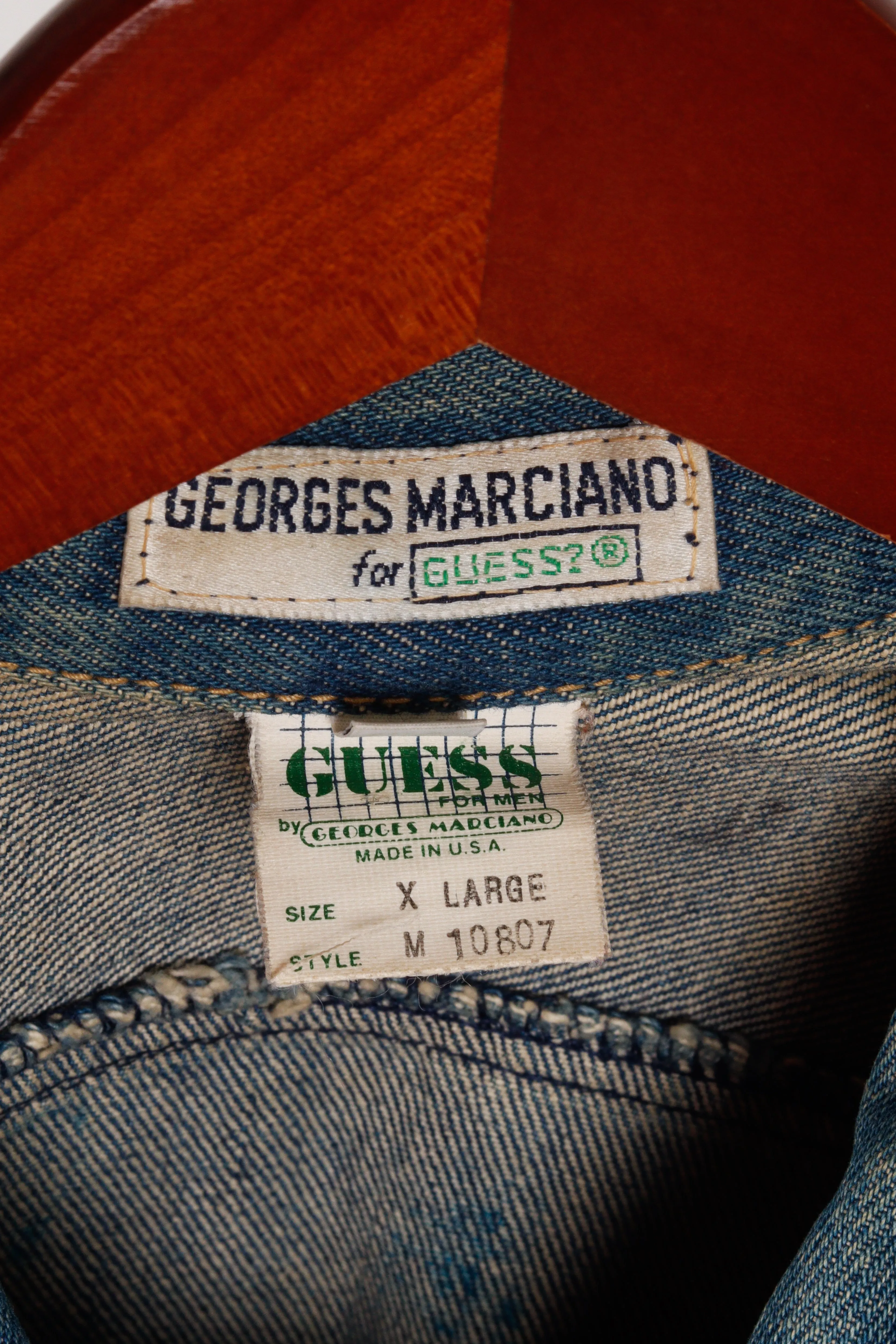 Vintage 1989 Tony Alamo 'Batman' Hand Painted Guess USA Denim Jacket
