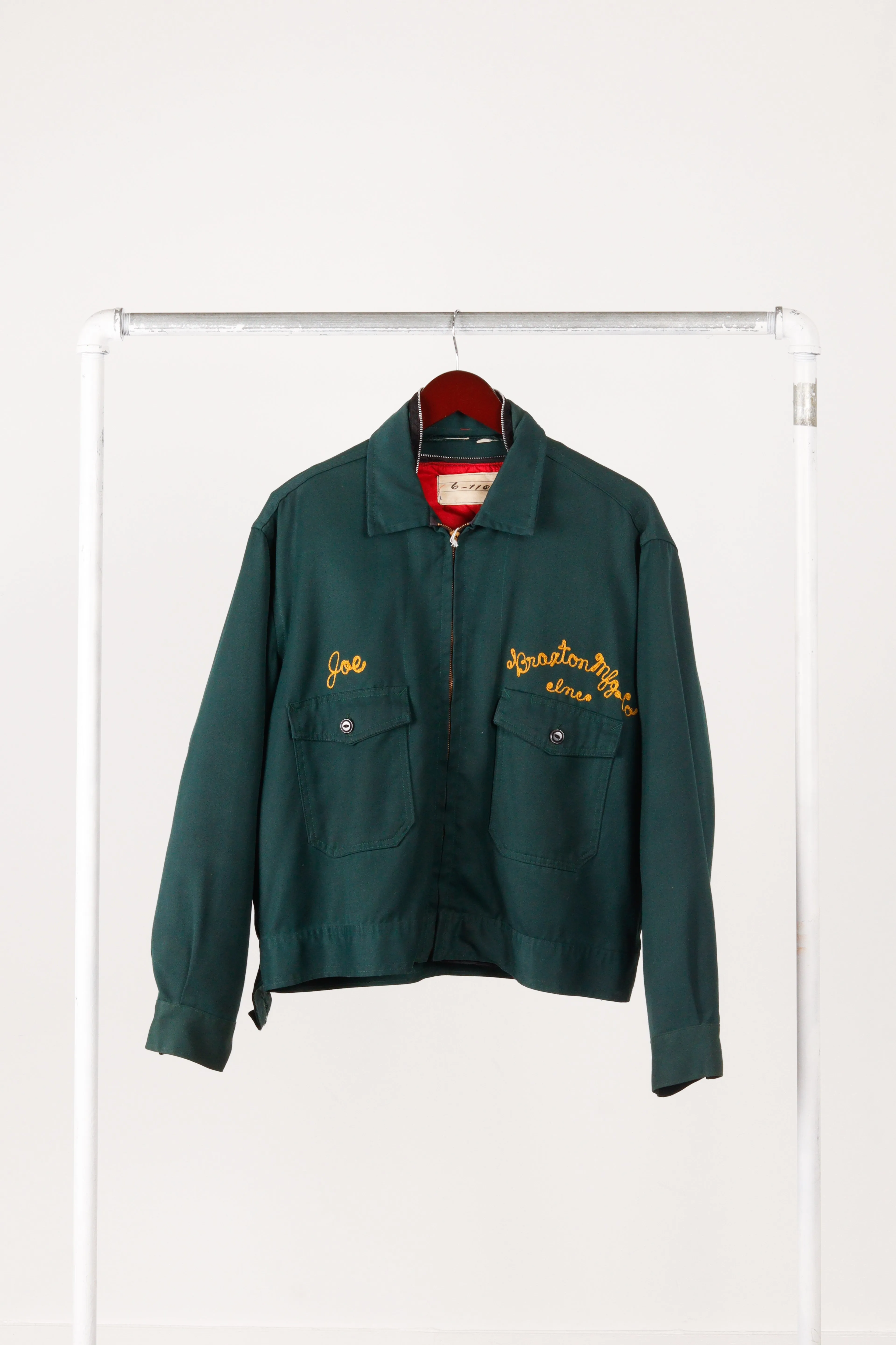 Vintage 50's Braxton Manufacturing Co 'Custom Chain Stitched All In Logo' Work Jacket