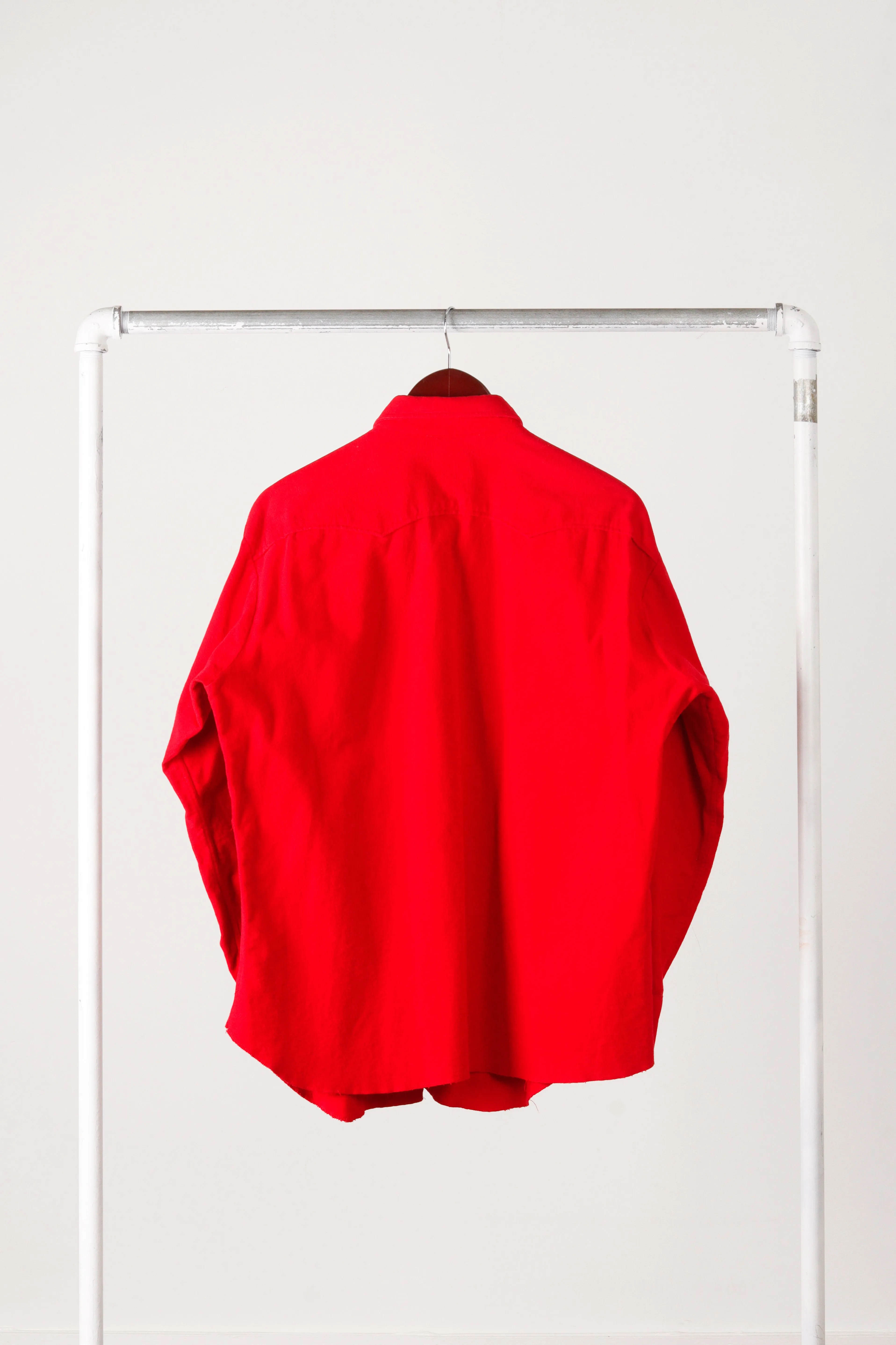 Vintage 50's Levi's 'Rockabilly Snap Button' Snap Button Shirt Red