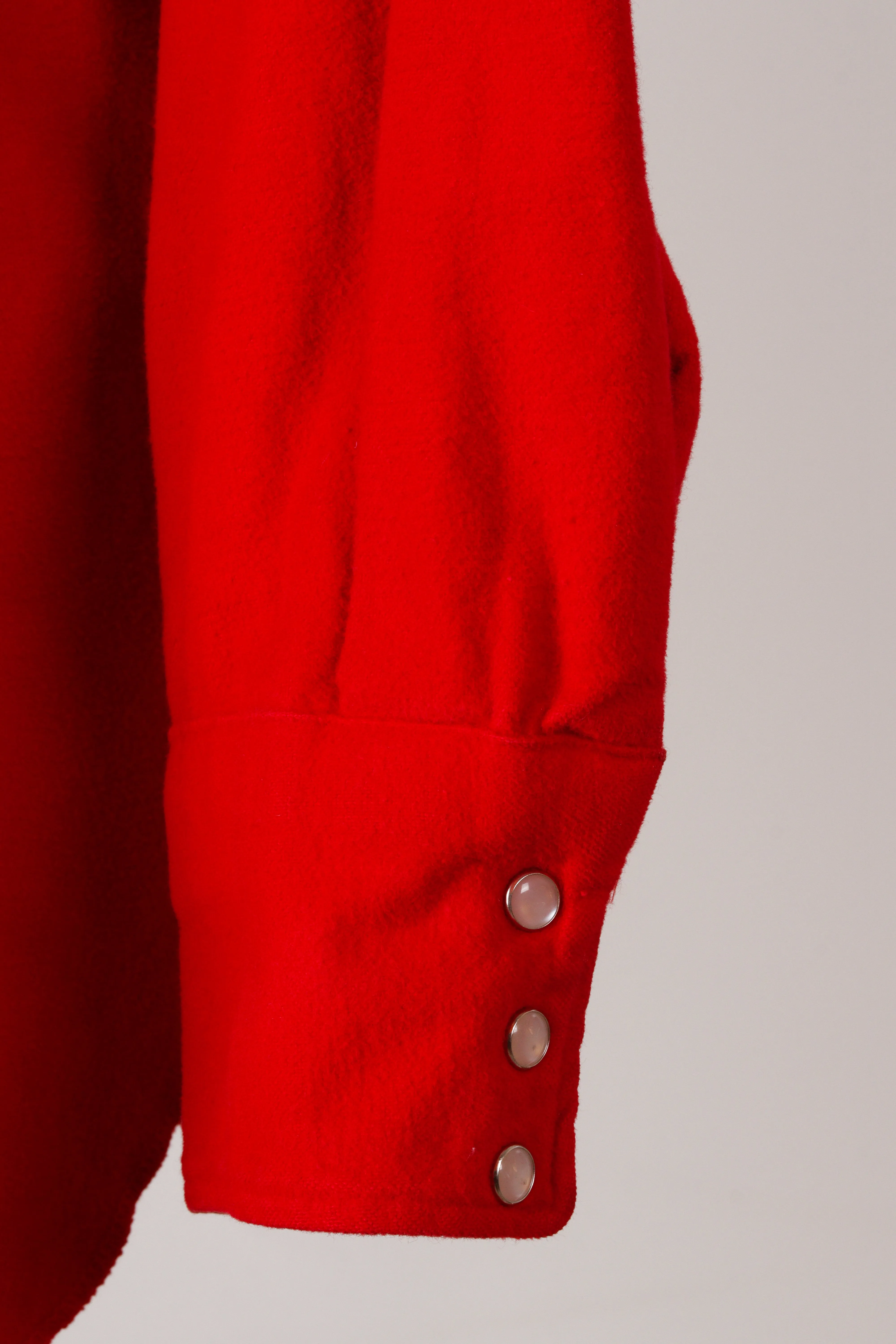 Vintage 50's Levi's 'Rockabilly Snap Button' Snap Button Shirt Red