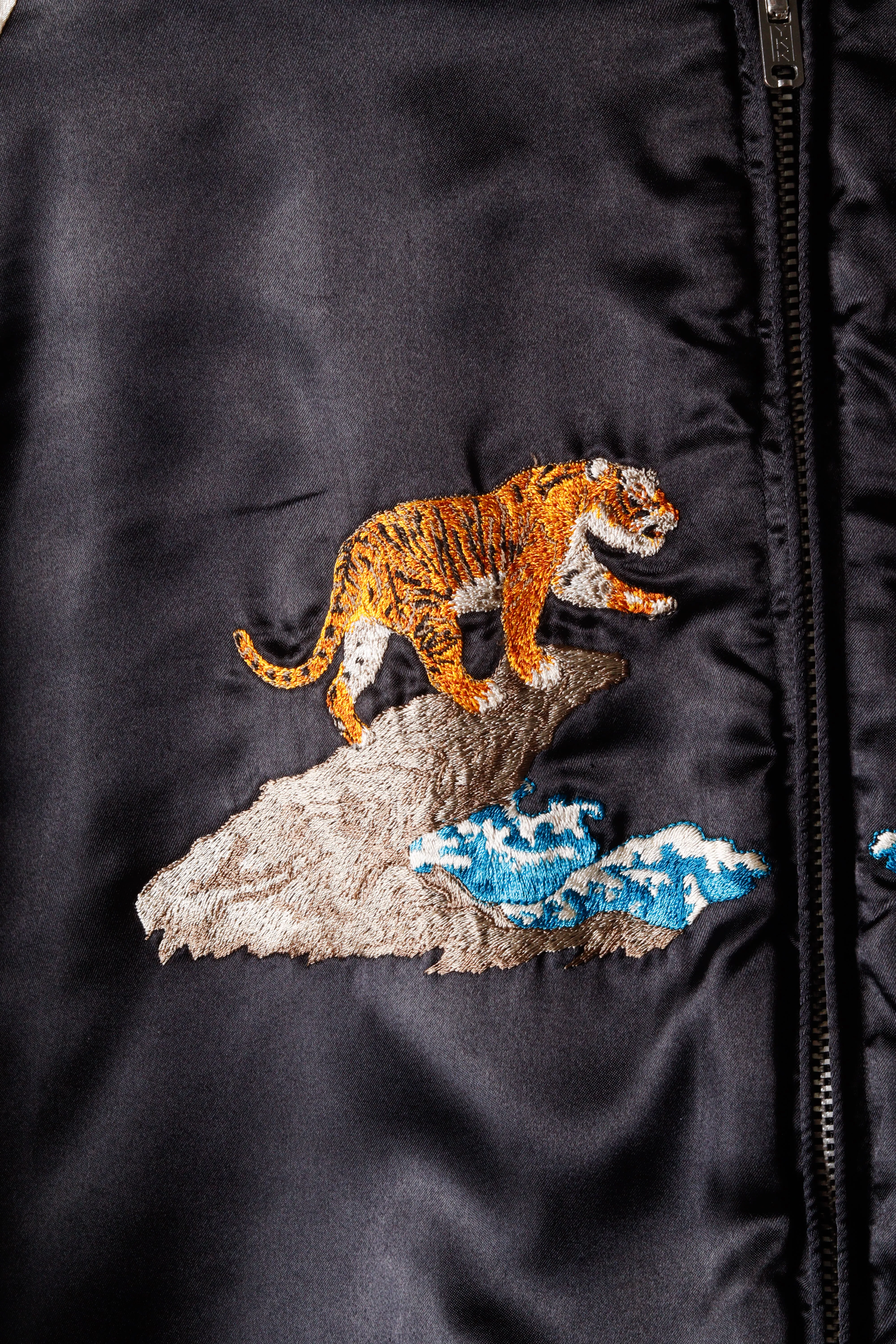 Vintage 80's Karl Helmut 'Sukajan' Embroidered Hawks Reversible Souvenir Jacket