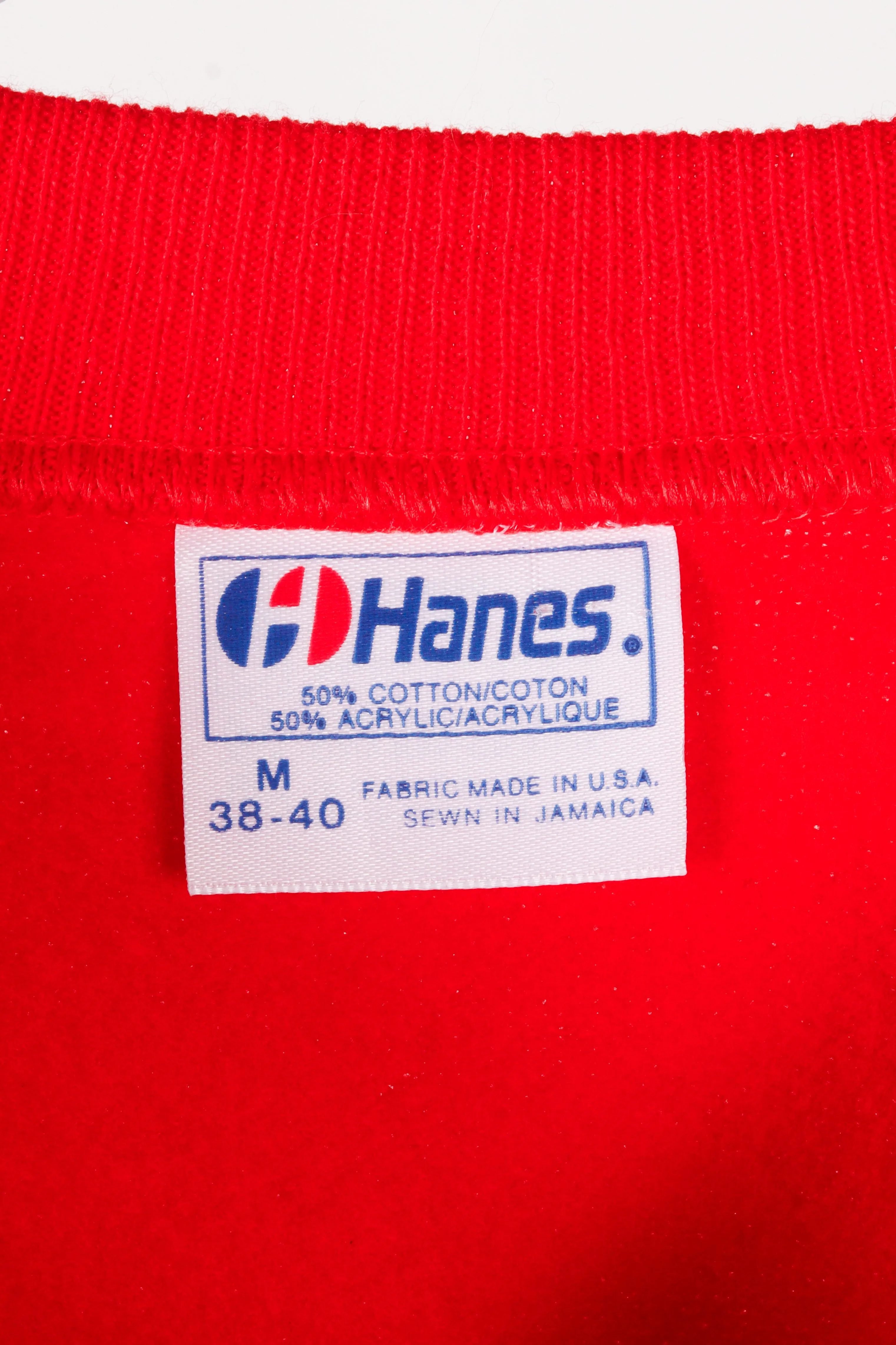 Vintage 80's 'Toucan and Parrot' Crewneck Sweatshirt Red