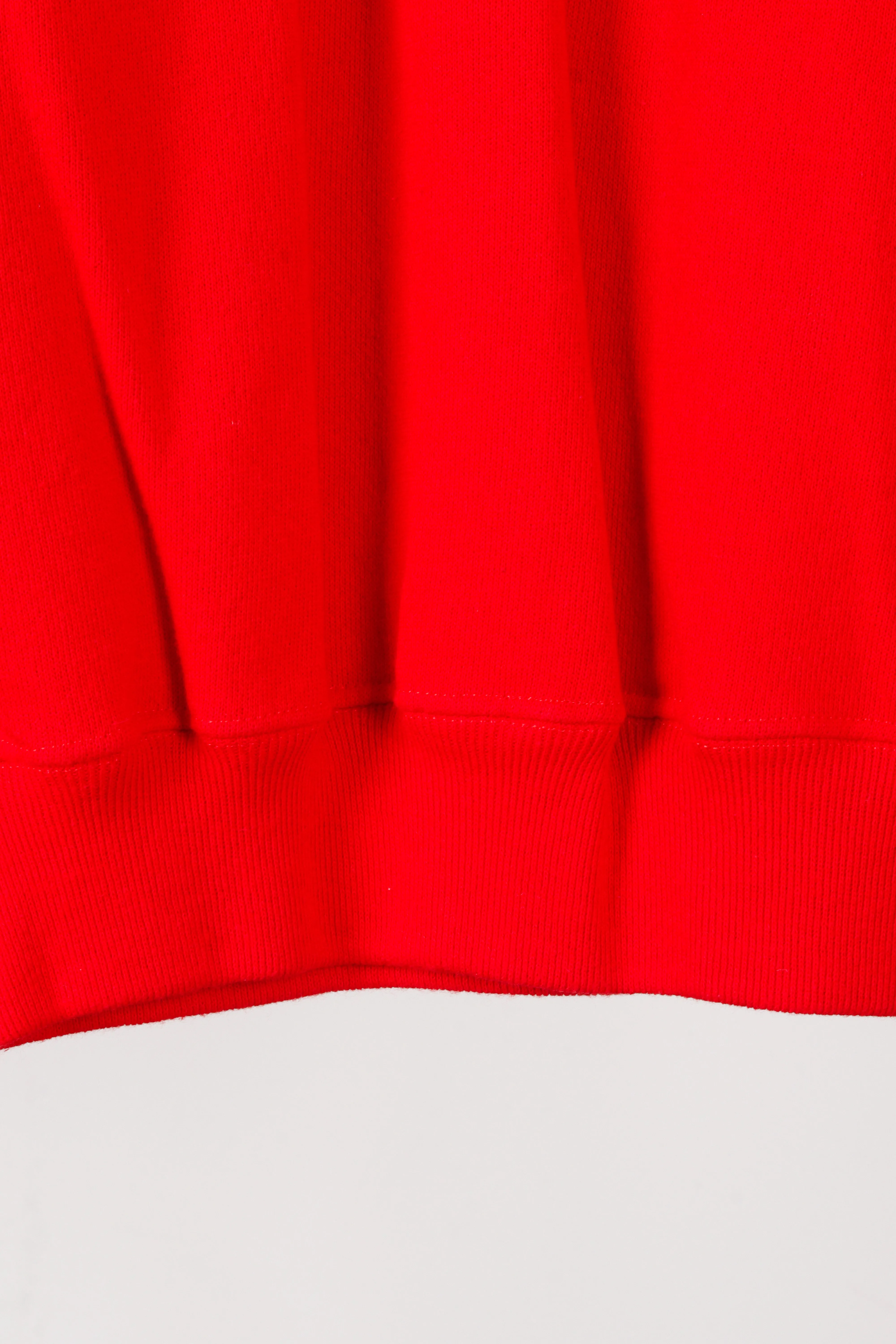 Vintage 80's 'Toucan and Parrot' Crewneck Sweatshirt Red