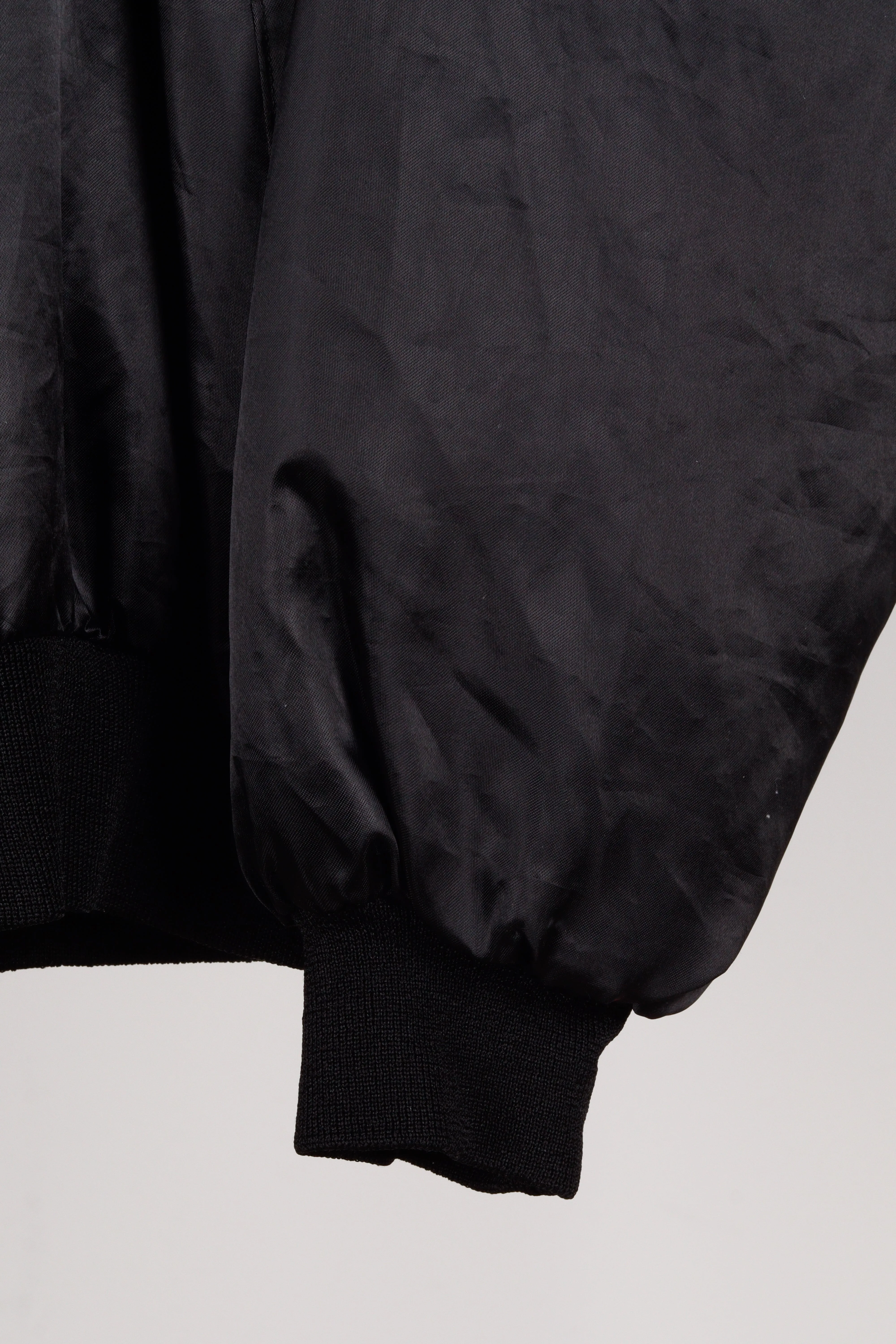 Vintage 90's Cadillac 'Embroidered Logo Promo' Satin Jacket Black