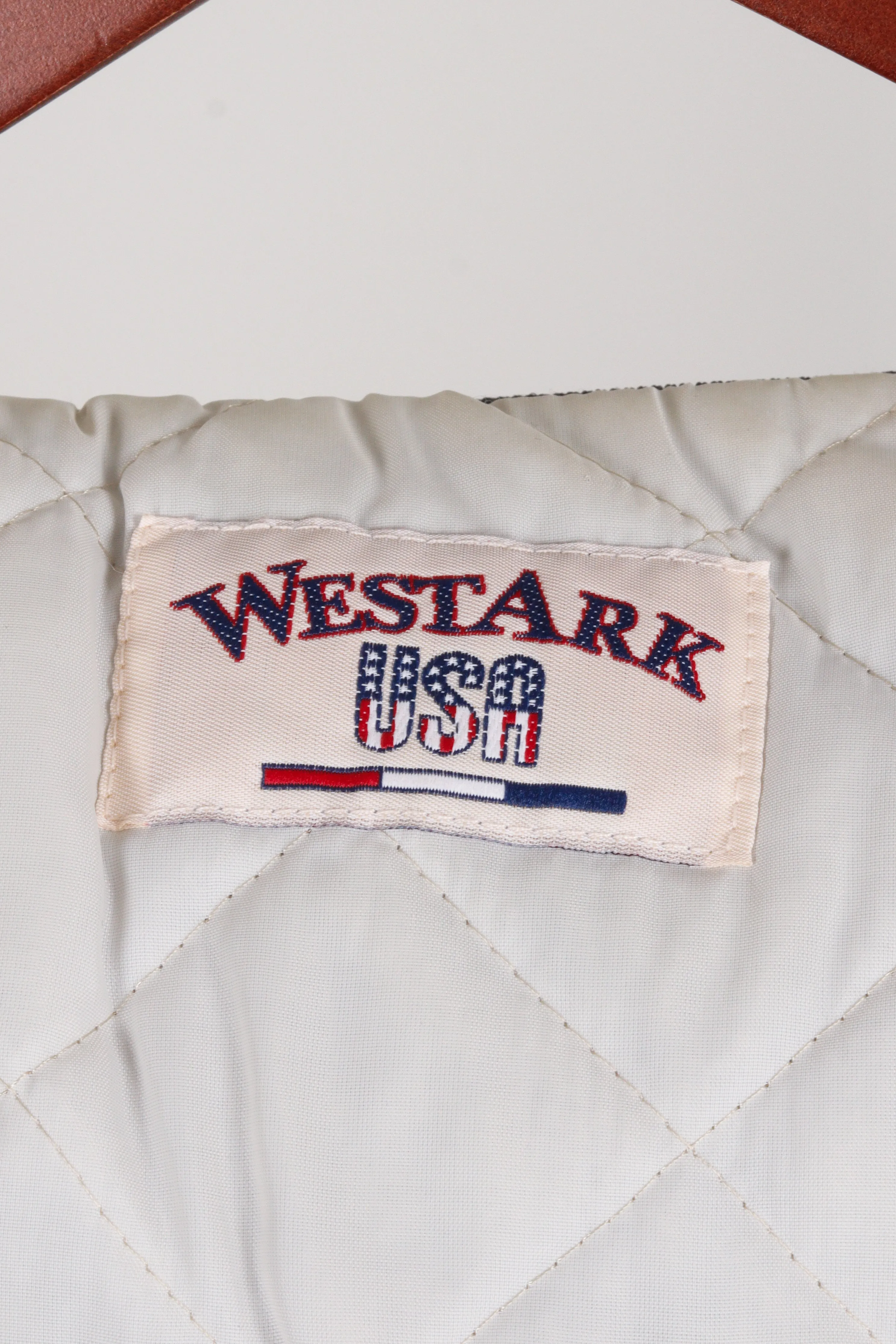Vintage 90's Cadillac 'Embroidered Logo Promo' Satin Jacket Black