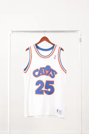 Vintage 90's Champion 'Cleveland Cavaliers Mark Price Authentic' Home Basketball Jersey White