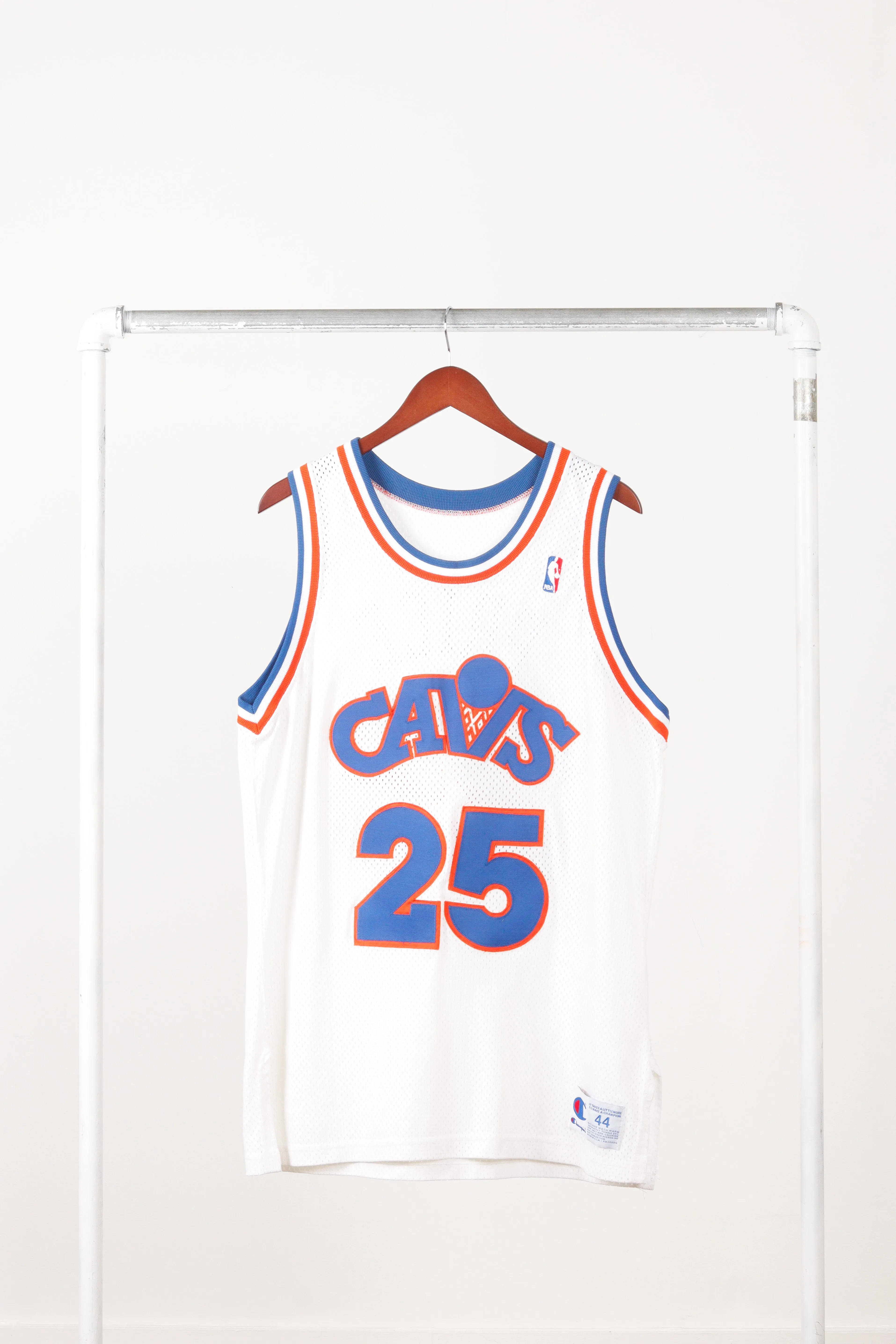 Vintage 90's Champion 'Cleveland Cavaliers Mark Price Authentic' Home Basketball Jersey White