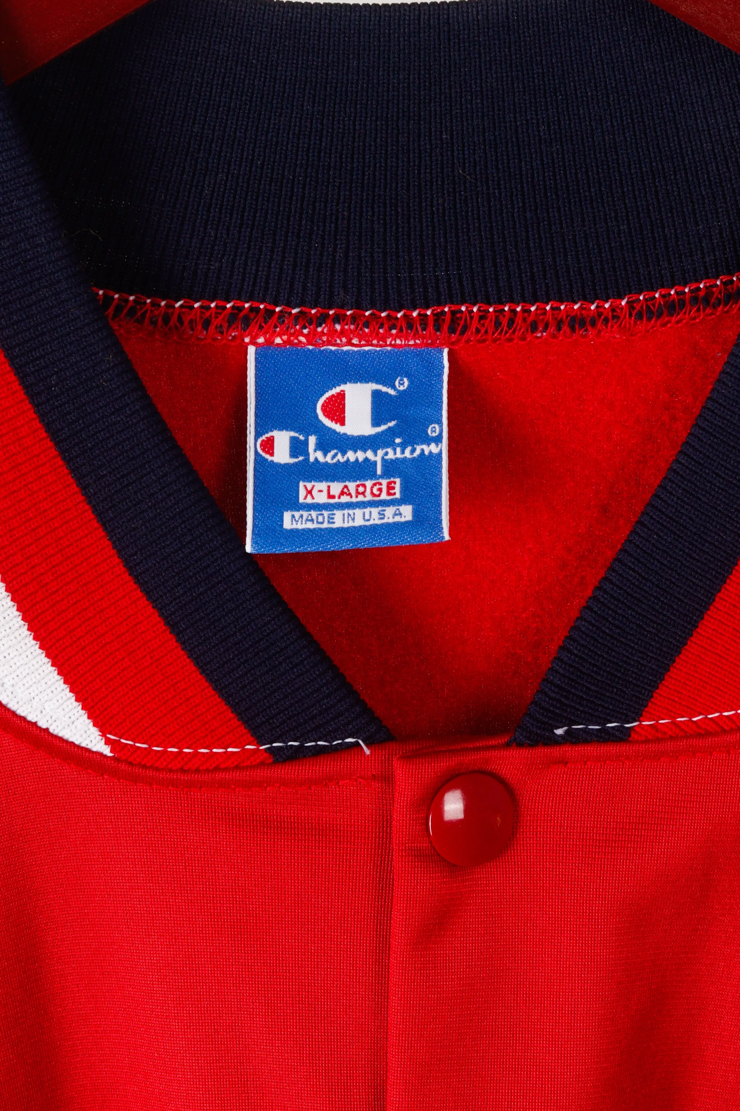 Vintage 90's Champion USA 'United States Water Polo' Snap Front Jacket