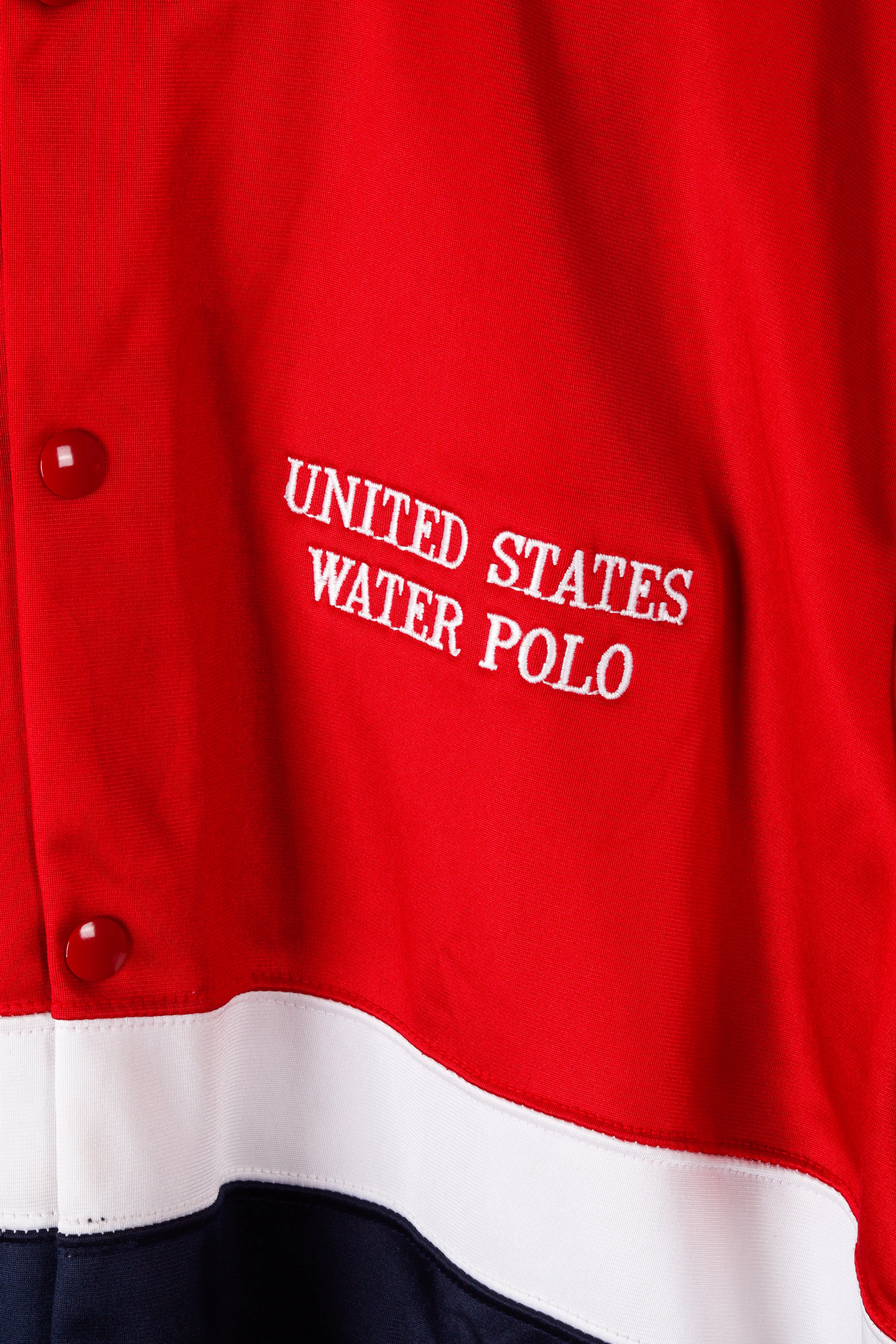 Vintage 90's Champion USA 'United States Water Polo' Snap Front Jacket
