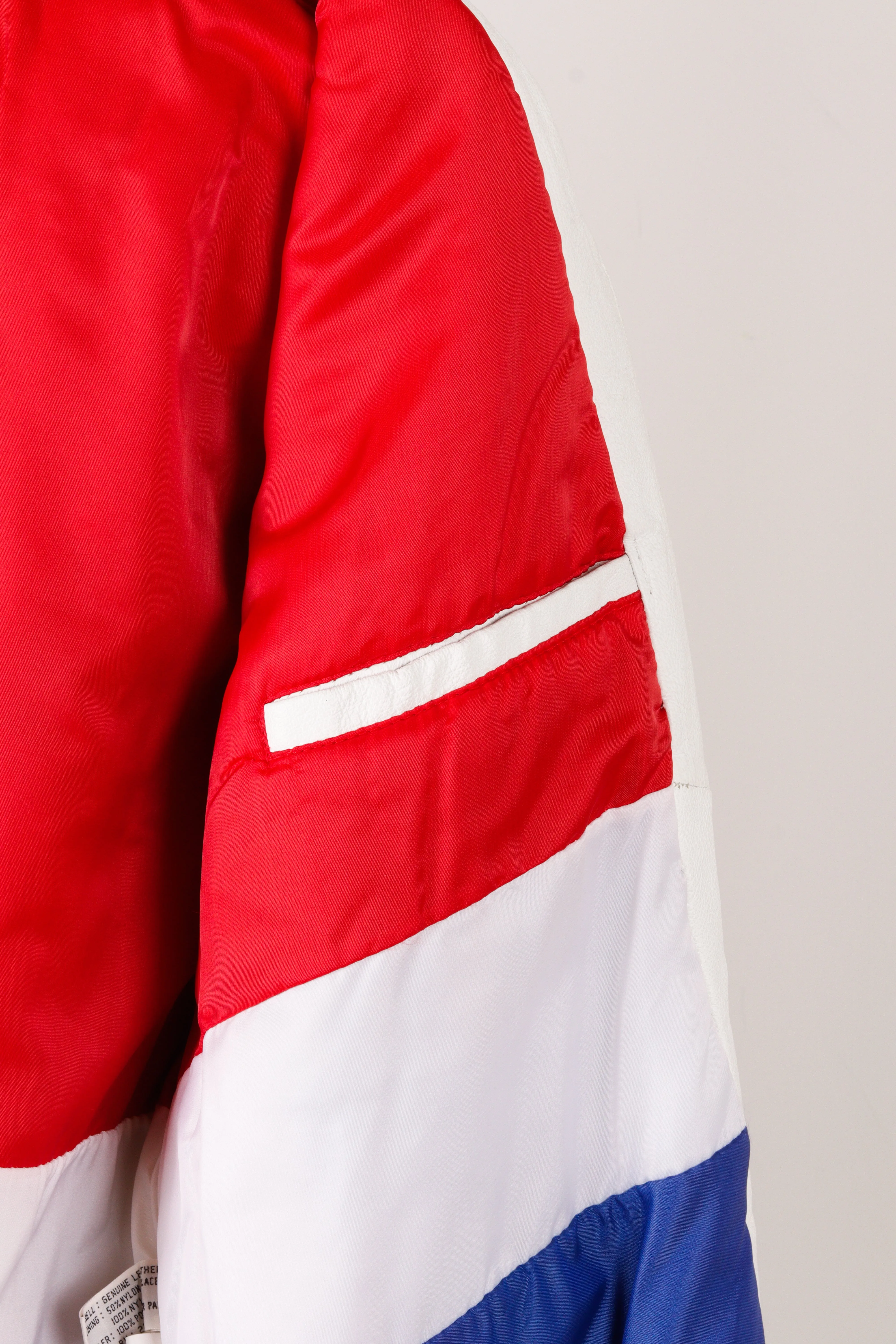 Vintage 90's Michael Hoban Wheremi 'Baseball' Leather Jacket Red