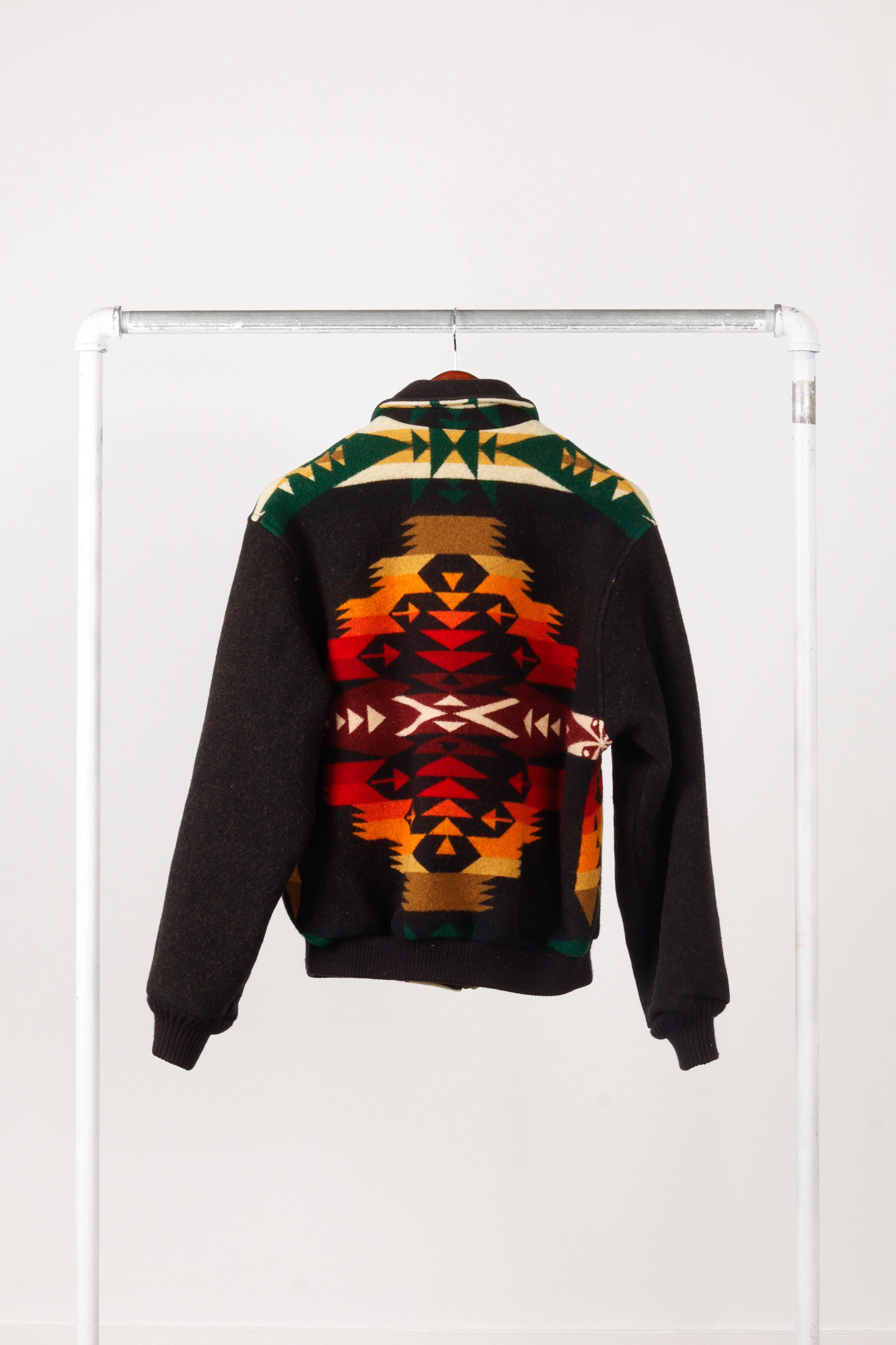 Vintage 90's Pendleton High Grade Western Wear 'Navajo Aztec' Print Wool Jacket