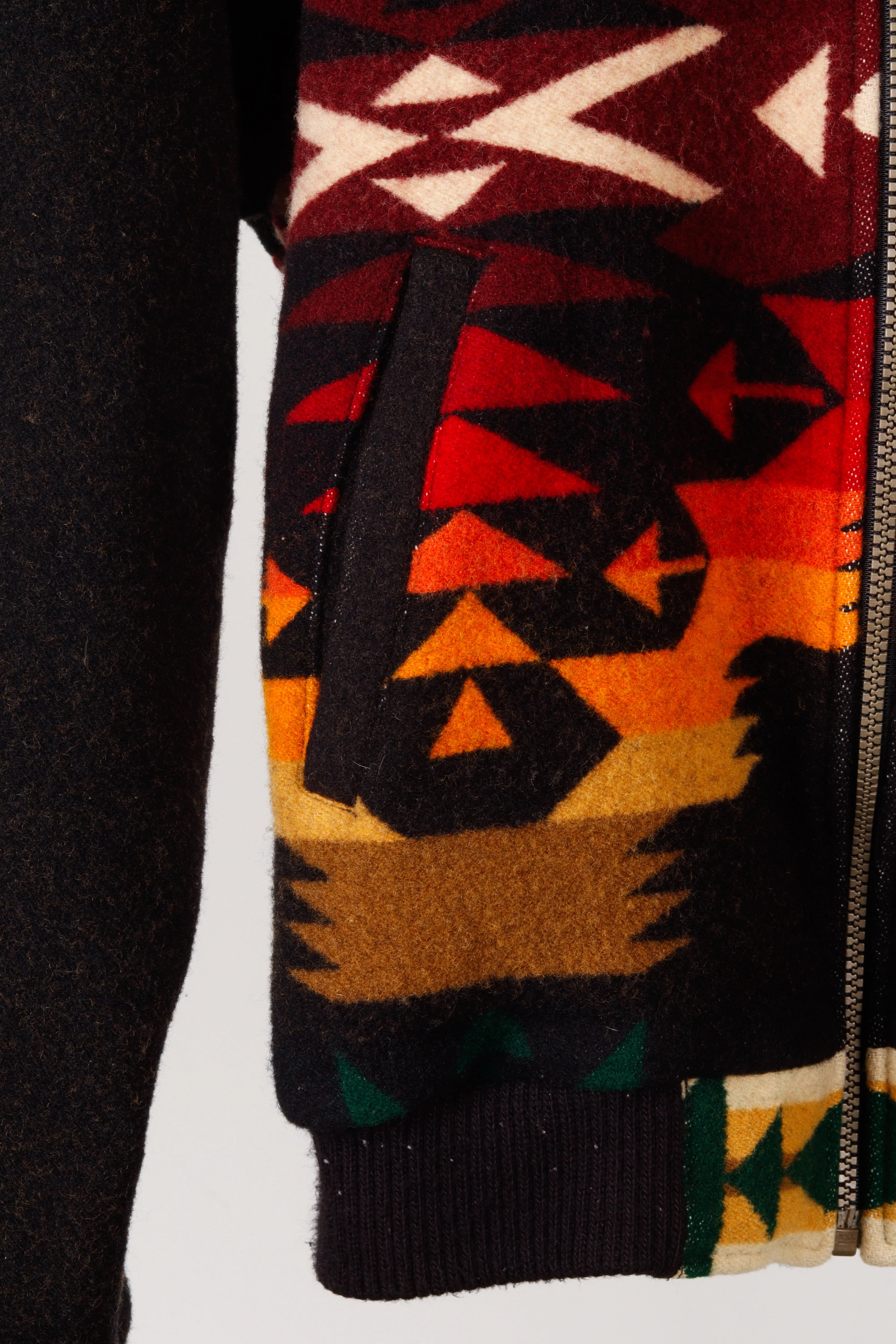 Vintage 90's Pendleton High Grade Western Wear 'Navajo Aztec' Print Wool Jacket