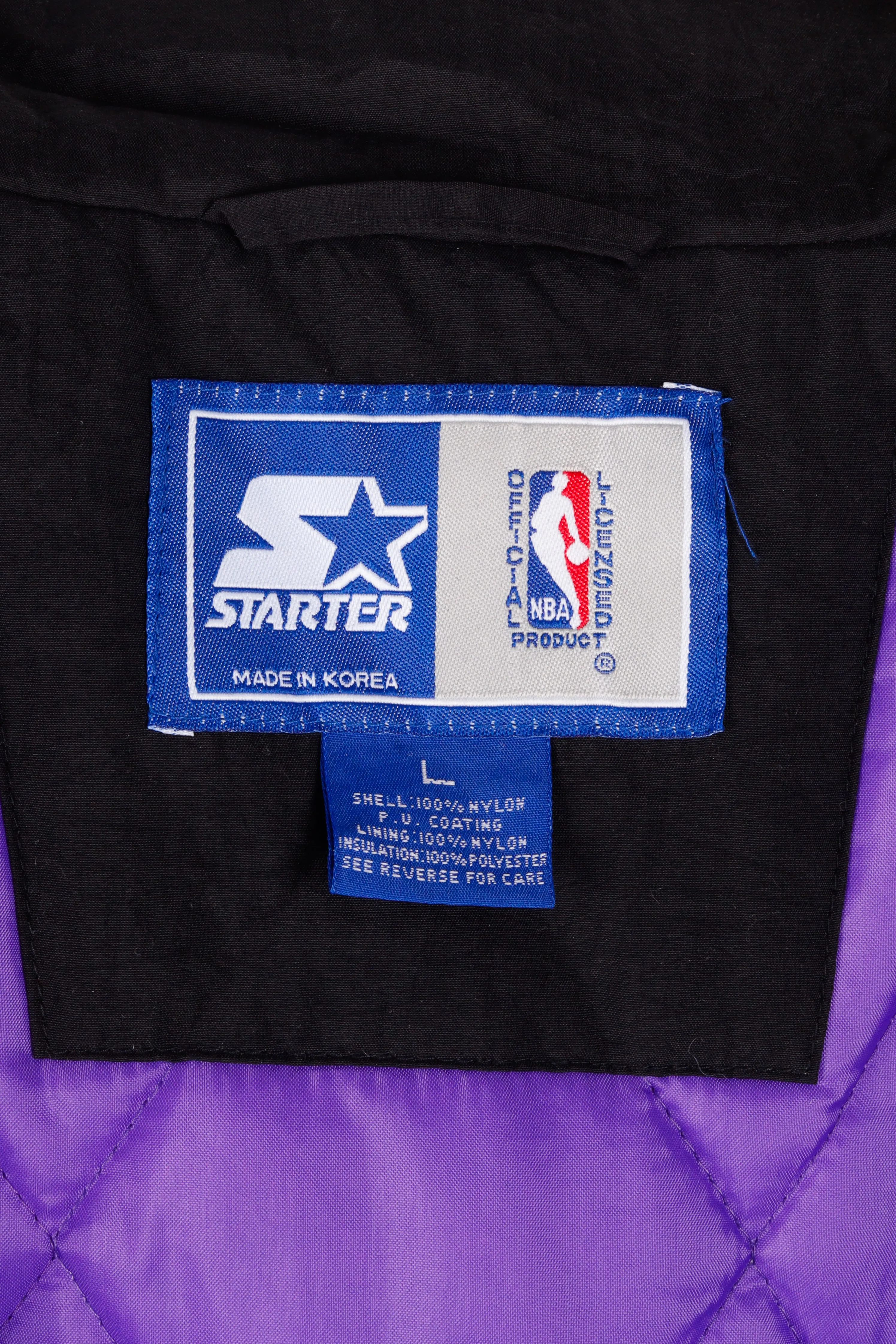 Vintage 90's Starter 'Toronto Raptors Big Logo' Full-Zip Jacket