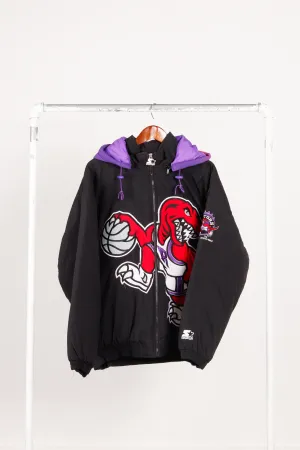 Vintage 90's Starter 'Toronto Raptors Big Logo' Full-Zip Jacket