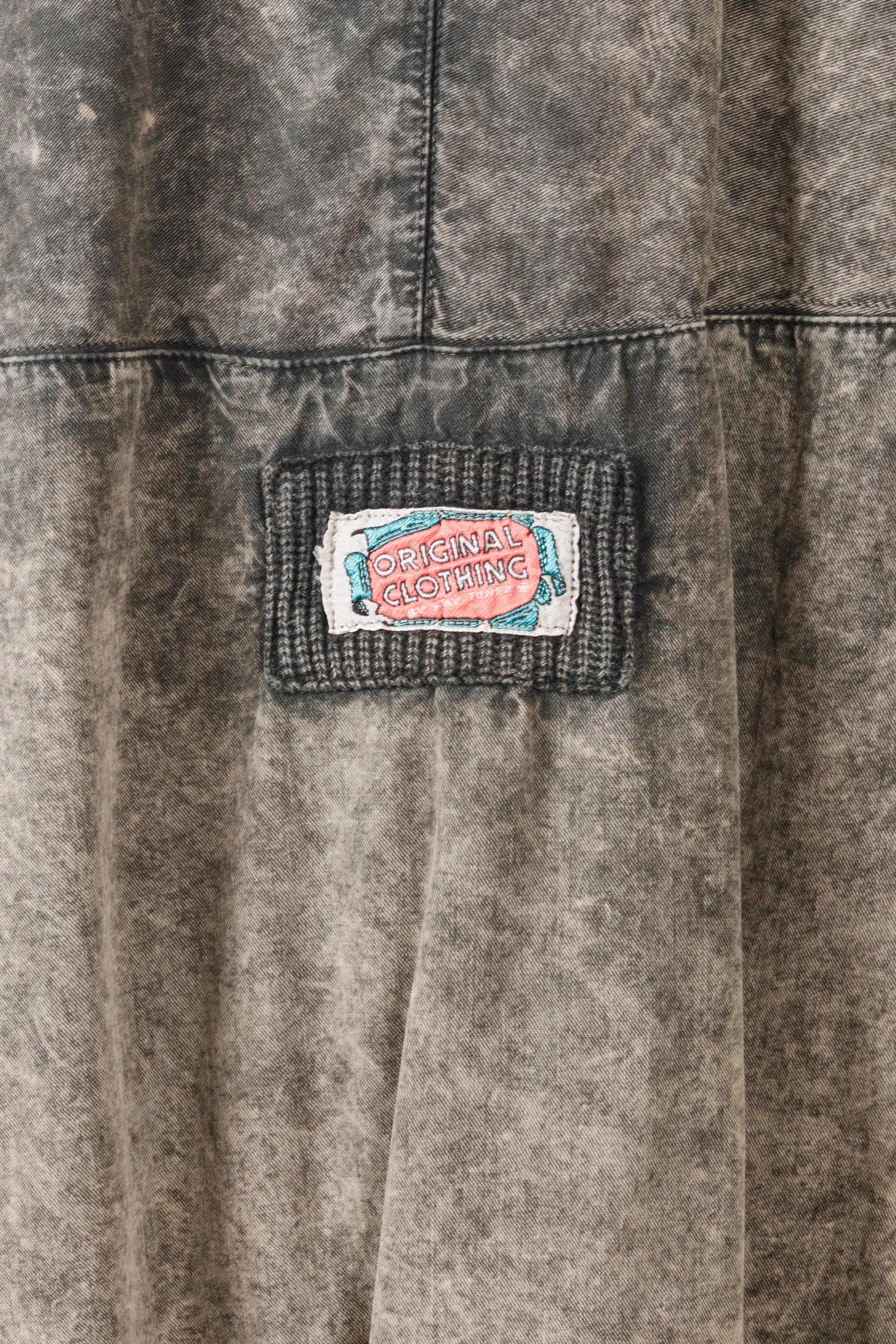 Vintage 90's Stay Tuned 'Acid Wash' Pullover Black